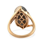 Feuer Labradorit Ring 925 Silber vergoldet (Größe 16.00) ca. 8,14 ct image number 5