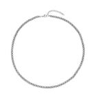 Halskette mit Verlängerung, ca. 56 cm, Edelstahl ca. 49,50g, silberfarben