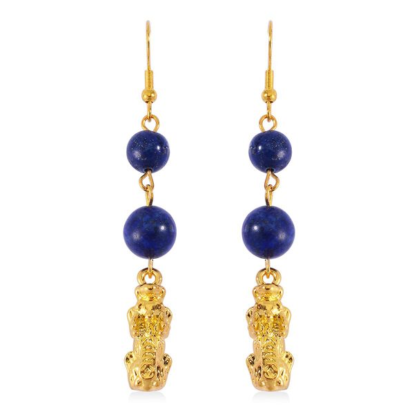 2er Set - Lapislazuli Armband und Ohrringe, ca., goldfarben 110.00 ct image number 6