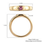 Rosa Turmalin Ring 925 Silber vergoldet  ca. 0,18 ct image number 6