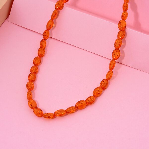 Synthetische Bernstein 45cm Halskette und 19cm Armband image number 2