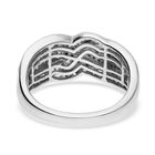Weißer Diamant Ring, 925 Silber platiniert, (Größe 18.00) ca. 1.00 ct image number 4
