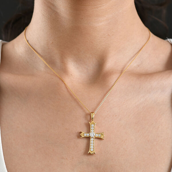 EverTrue Moissanit Anh&auml;nger in Goldton - 1,18 ct. image number 2