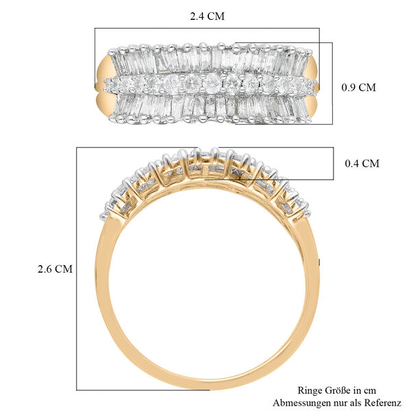LUXORO wei&szlig;er I2-GH SGL zertifizierter Diamant-Ring - 1 ct. image number 7