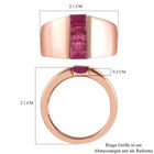 Afrikanischer Rubin-Ring, (Fissure gefüllt), 925 Silber rosévergoldet image number 6