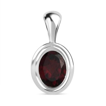 Roter Granat Anh&auml;nger, 925 Silber ca. 1.49 ct