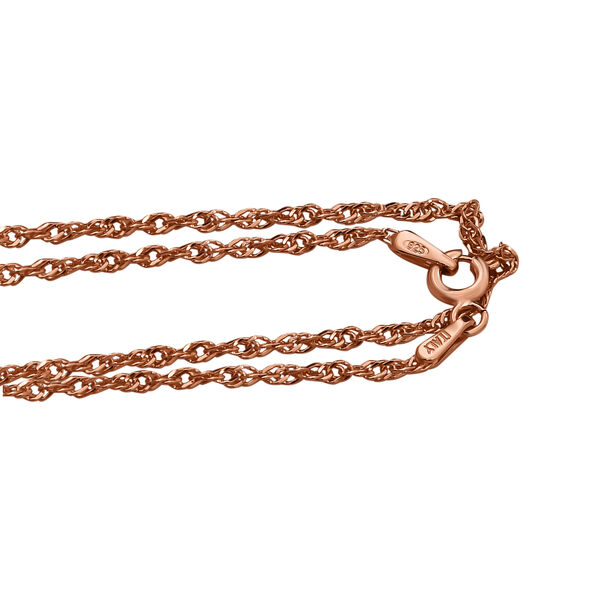 Italienische Singapurkette, ca. 75 cm, 925 Silber rosévergoldet image number 3