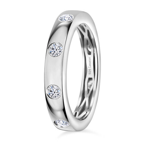 LUXURIANT DIAMANT- VS-EF Labor Diamant Ring, 925 Silber rhodiniert - 0,50 ct. image number 3