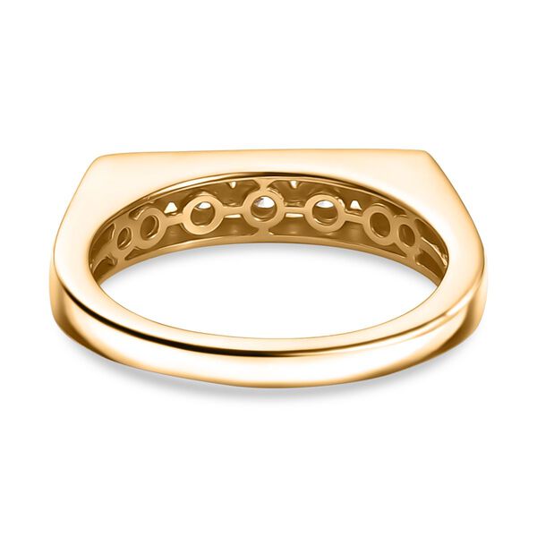 LUXURIANT SI-GH Labor Diamant Ring, 925 Silber 750 Gelbgold Vermeil - 0,50 ct. image number 6