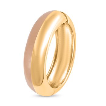 Emaillierter Armreif, Elegantes Design, 19 cm, ca. 64g, grau