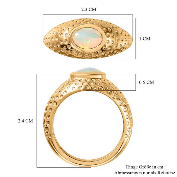 AA nat&uuml;rlicher, &auml;thiopischer Welo Opal-Ring - 0,53 ct. image number 8