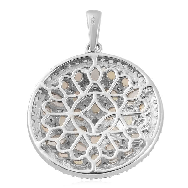 Nat&uuml;rlicher, &auml;thiopischer Opal-Anh&auml;nger, 925 Silber platiniert ca. 4,25 ct image number 5