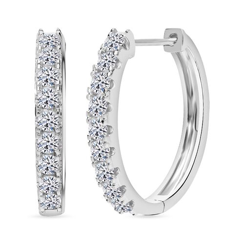 LUXURIANT DIAMOND- SI GH Labor Diamant Ohrringe, 925 Silber platiniert - 1 ct. image number 0