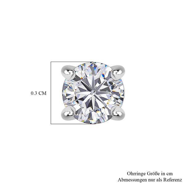 LUXURIANT SI-GH Labor Diamant Ohrringe, 925 Silber rhodiniert - 0,25 ct. image number 4
