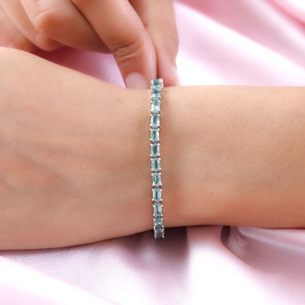 Gr&uuml;ner Kyanit Silber Armband 12,65 Ct image number 3
