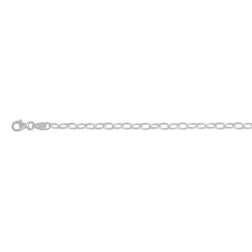 Diamantgeschliffenes Rolo-Kettenarmband 18cm image number 0
