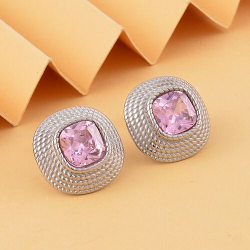 Rosa Zirkonia Ohrringe - 7,50 ct. image number 1
