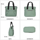 Praktischer Shopper mit verstellbarem Riemen, Grün image number 4