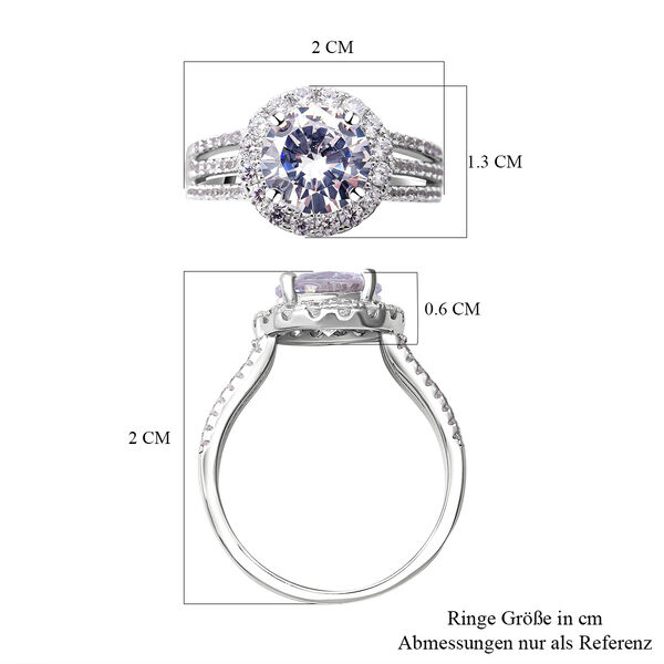 Lustro Stella - Weißer Zirkonia-Ring, 925 Silber rhodiniert  ca. 1,52 ct image number 5