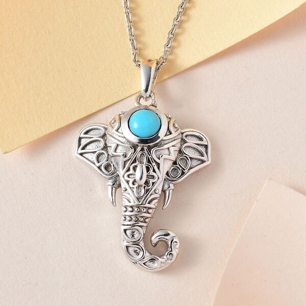 AA Sleeping Beauty Türkis Anhänger mit 45cm Kette - 0,52 ct. image number 2