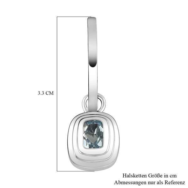 Espirito Santo Aquamarin-Ohrringe, 925 Silber platiniert ca. 1,00 ct image number 6
