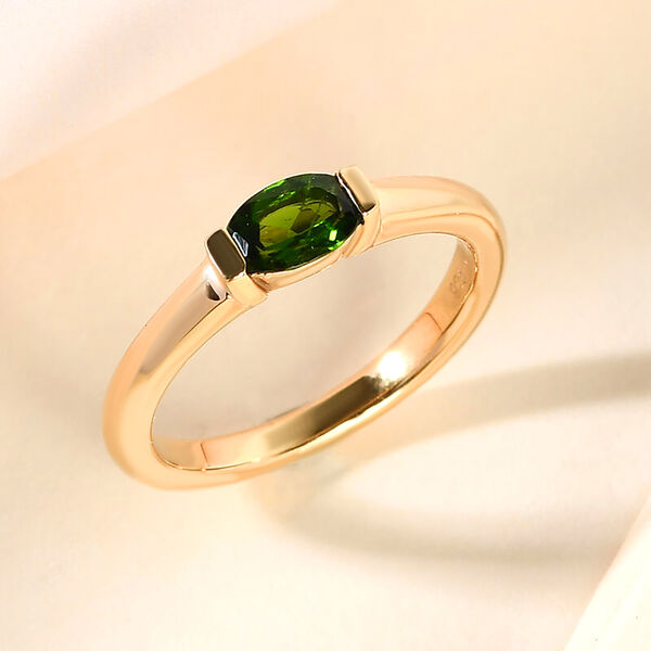 Nat&uuml;rlicher Chromdiopsid-Ring - 0,50 ct. image number 2