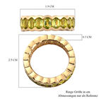 Peridot Band Ring 925 Silber 585 Vergoldet image number 5