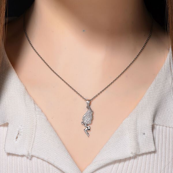 Moissanit Anh&auml;nger mit 50cm Kette - 0,24 ct. image number 3