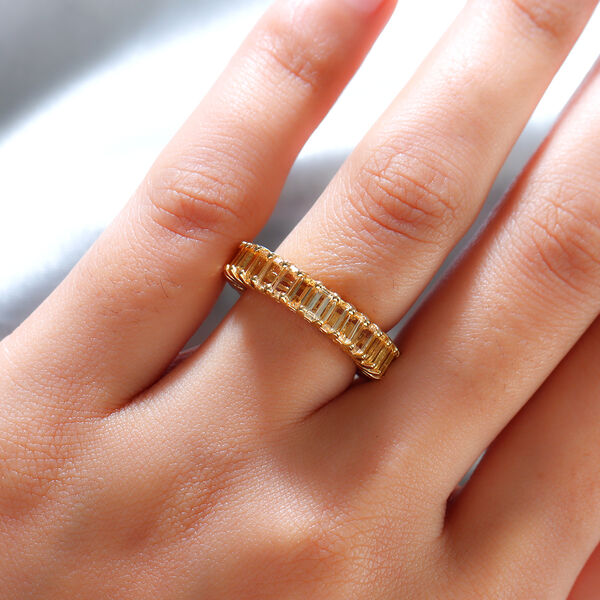 Goldener, kaiserlicher Topas-Ring, 925 Silber vergoldet  ca. 4,58 ct image number 3