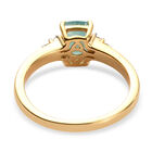 Grandidierit und Zirkon Ring 925 Silber vergoldet  ca. 1,01 ct image number 5