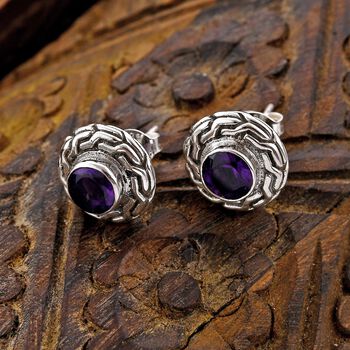 Royal Bali Kollektion - Afrikanische Amethyst-Ohrringe - 1,57 ct.