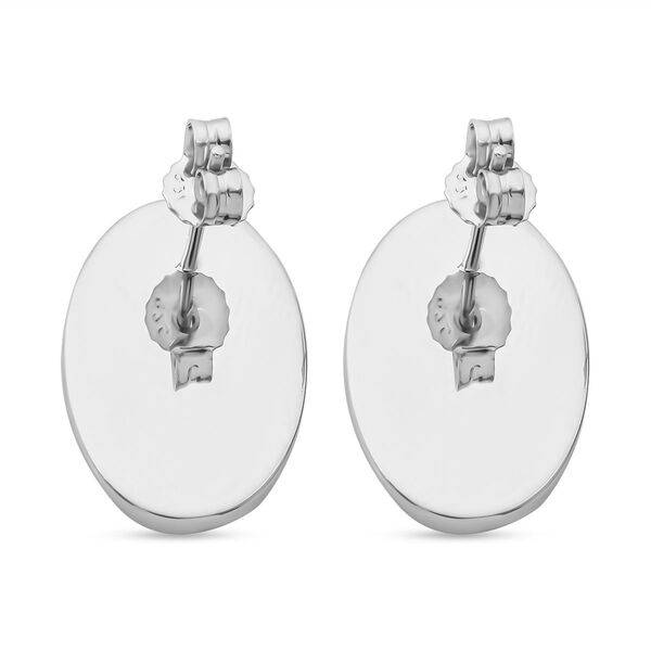 Simulierte blaue Opal Ohrringe image number 4