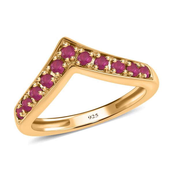 AA Afrikanischer Rubin (Fissure gef&uuml;llt) Ring - 0,66 ct. image number 4