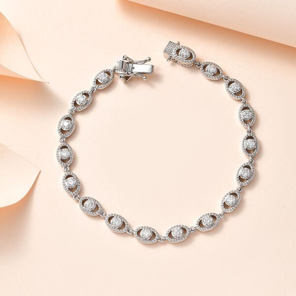 Moissanit Armband, 19cm - 3,67 ct. image number 6