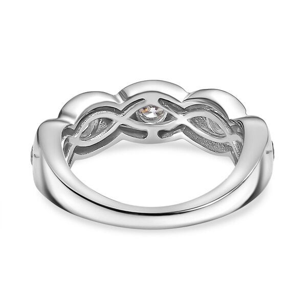 LUSTRO STELLA - Wei&szlig;er Zirkonia Ring 925 Silber rhodiniert (Gr&ouml;&szlig;e 19.00) image number 5