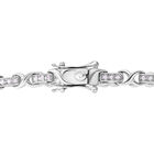 Weißes Diamant Armband, ca. 20 cm, 925 Silber platiniert ca. 0.25 ct image number 2