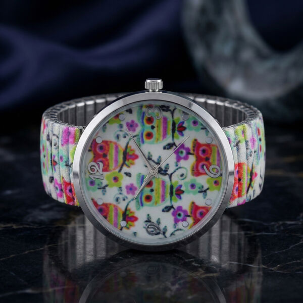 STRADA Armbanduhr &ndash; Eulen-Design, Japanisches Uhrwerk, Wasserresistent image number 2