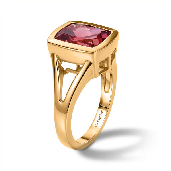 EVER TRUE Lab Grown Padparadscha-Saphir Ring 950 Kupfer (Gr&ouml;&szlig;e 17.00) ca. 4,47 ct image number 1