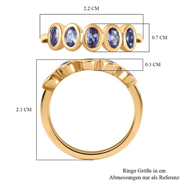Tansanit Ring - 1,06 ct. image number 7