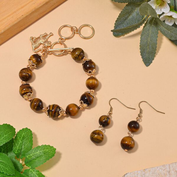 Tigerauge Schmuckset - 185 ct. image number 2