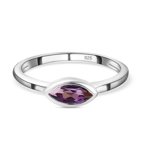 Afrikanischer Amethyst Ring 925 Silber  ca. 0,35 ct image number 6