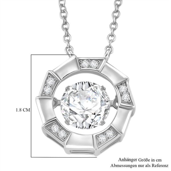 RADIANTA GRA zertifiziert Moissanit (D-VVS) Halskette ca. 45 cm 925 Silber rhodiniert ca. 1.88 ct image number 7