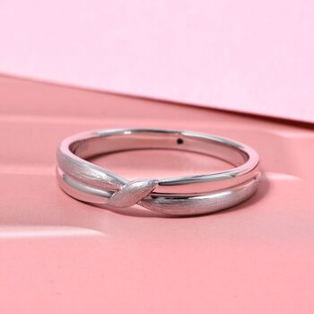 DESIGNER INSPIRIERT - 999 Platin Ring (Gr&ouml;&szlig;e 16.50) ca. 1,20g