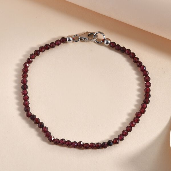 Rotes Granat-Armband, 19 cm - 15 ct. image number 2