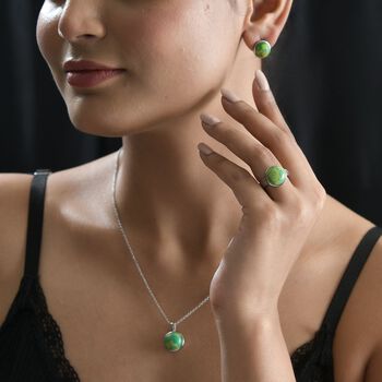 3er-Set gr&uuml;nes T&uuml;rkis Schmuckset - 20,50 ct.