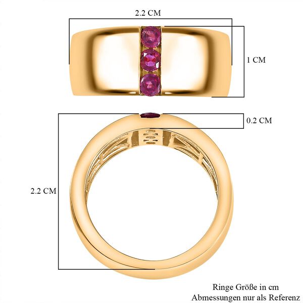 AA Afrikanischer Rubin Ring - 0,41 ct. image number 7