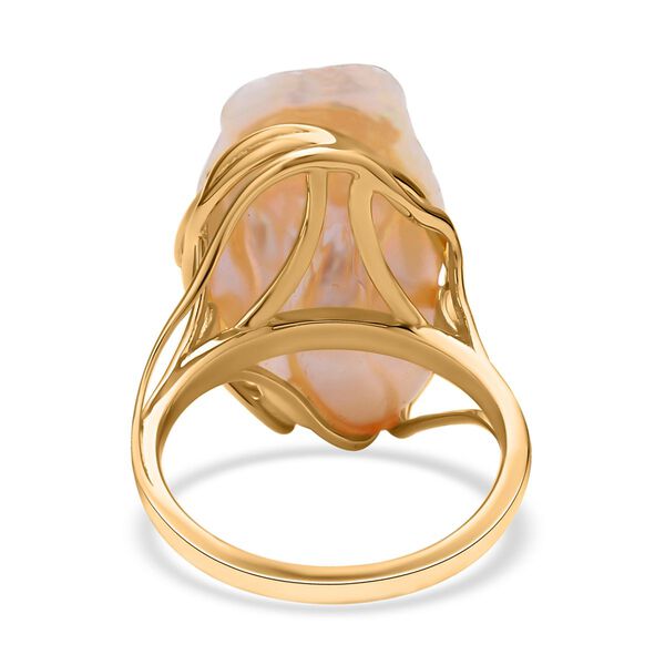 Wei&szlig;er Barockperlen-Ring - 15-25 mm image number 6