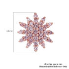 Natürliche, rosa Diamant-Ohrstecker, 925 Silber Roségold Vermeil ca. 0.33 ct image number 4
