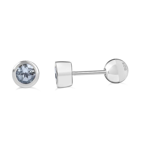 Aquamarin Ohrringe, 925 Silber rhodiniert - 0,51 ct. image number 0