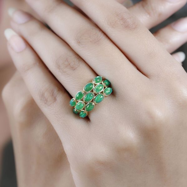 AA grüner äthiopischer Welo Opal-Ring - 1,70 ct. image number 3